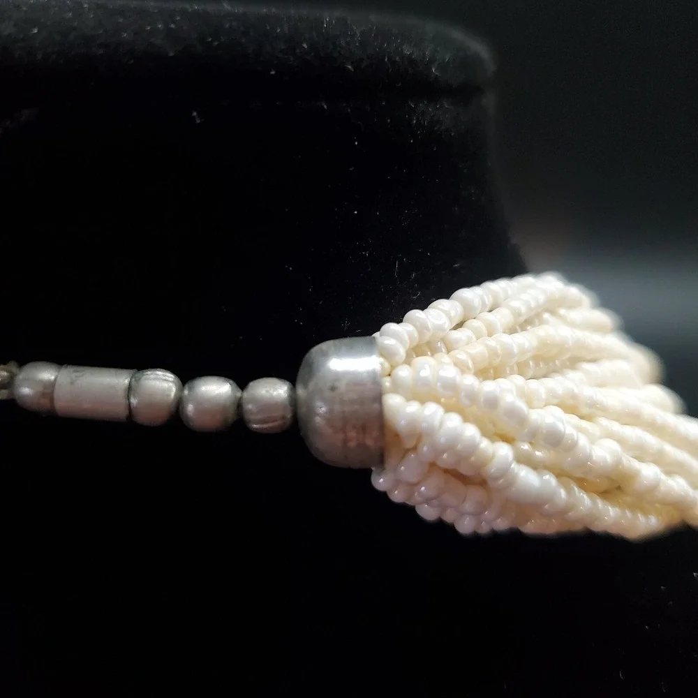Multi-strand, Layered Glass‎ Seed Bead Necklace 19